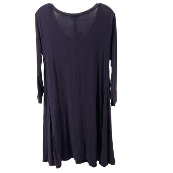 Style & Co. Women's Swing Dress Dark Grape - Picture 3 of 5